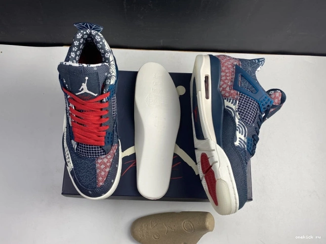 Rep Onekick SE CW0898-400 Sashiko Jordan Retro 4 Air 0711